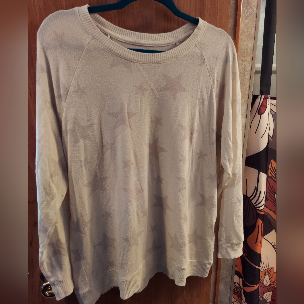 Lucky Brand White Star Sweater